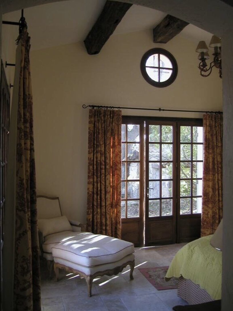 Master bedroom doors towards terrace